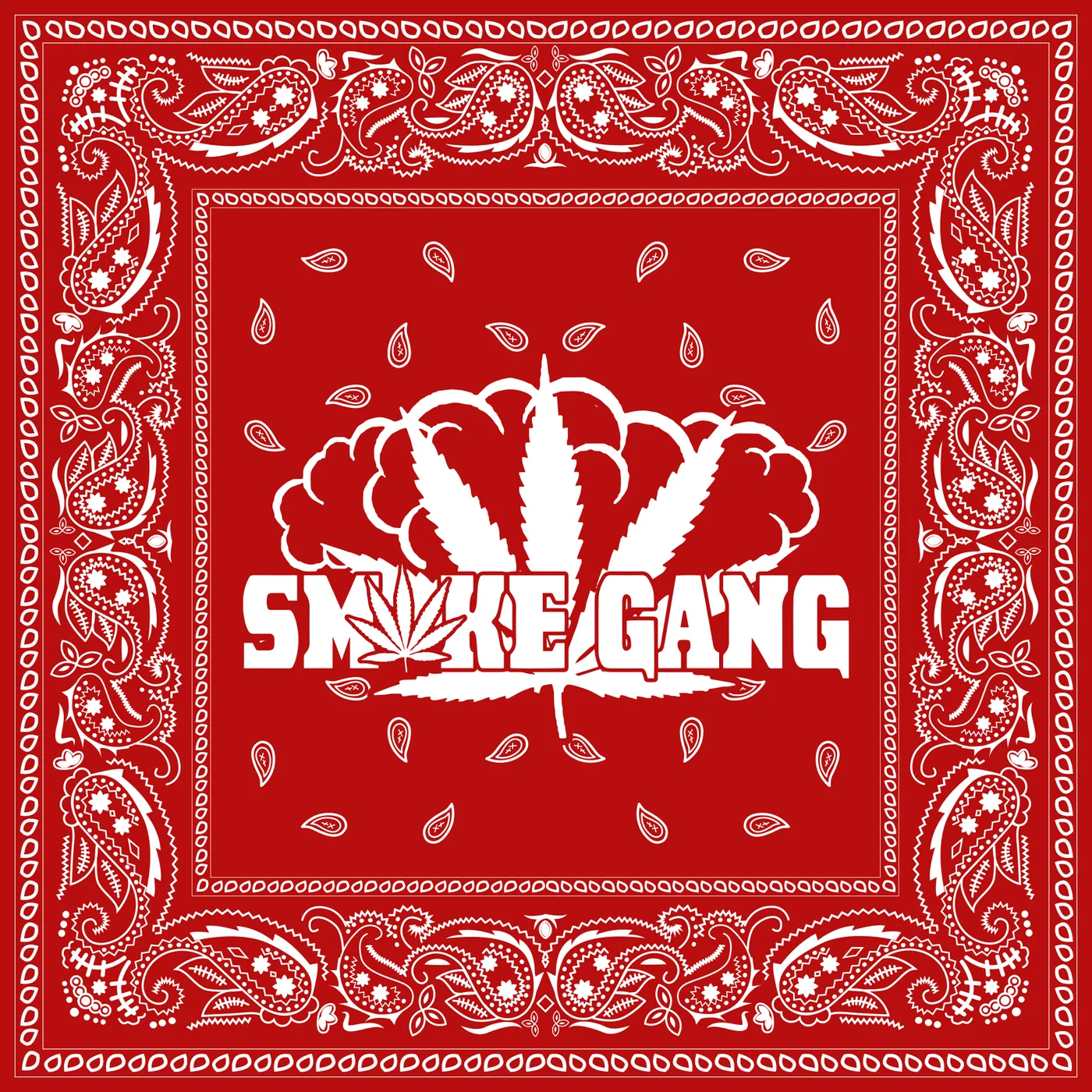Trick Trick Smoke Gang Red Paisley Bandana