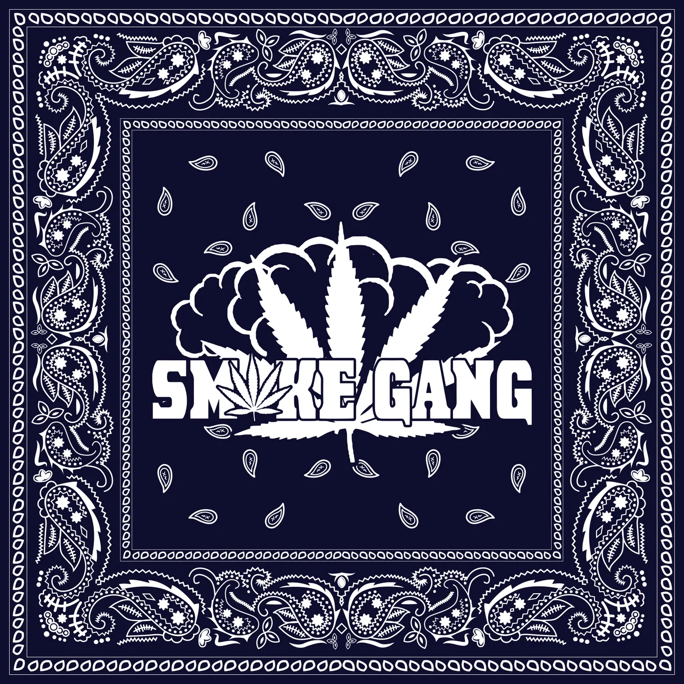 Trick Trick Smoke Gang Blue Paisley Bandana