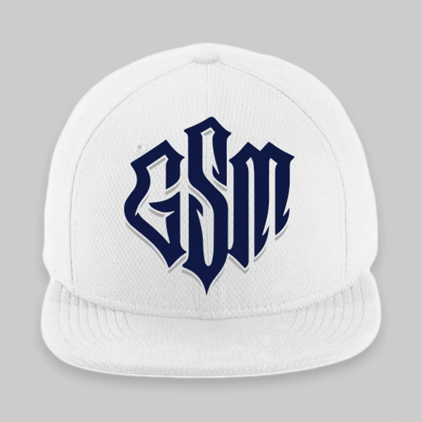Trick Trick GSM Logo White Fitted Hat