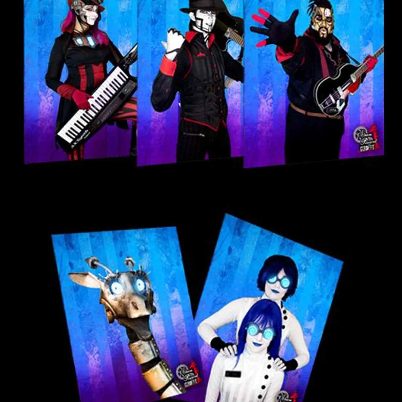 Steam Powered Giraffe 2019 Individual Character Photo Prints (8.5'' x 11'')