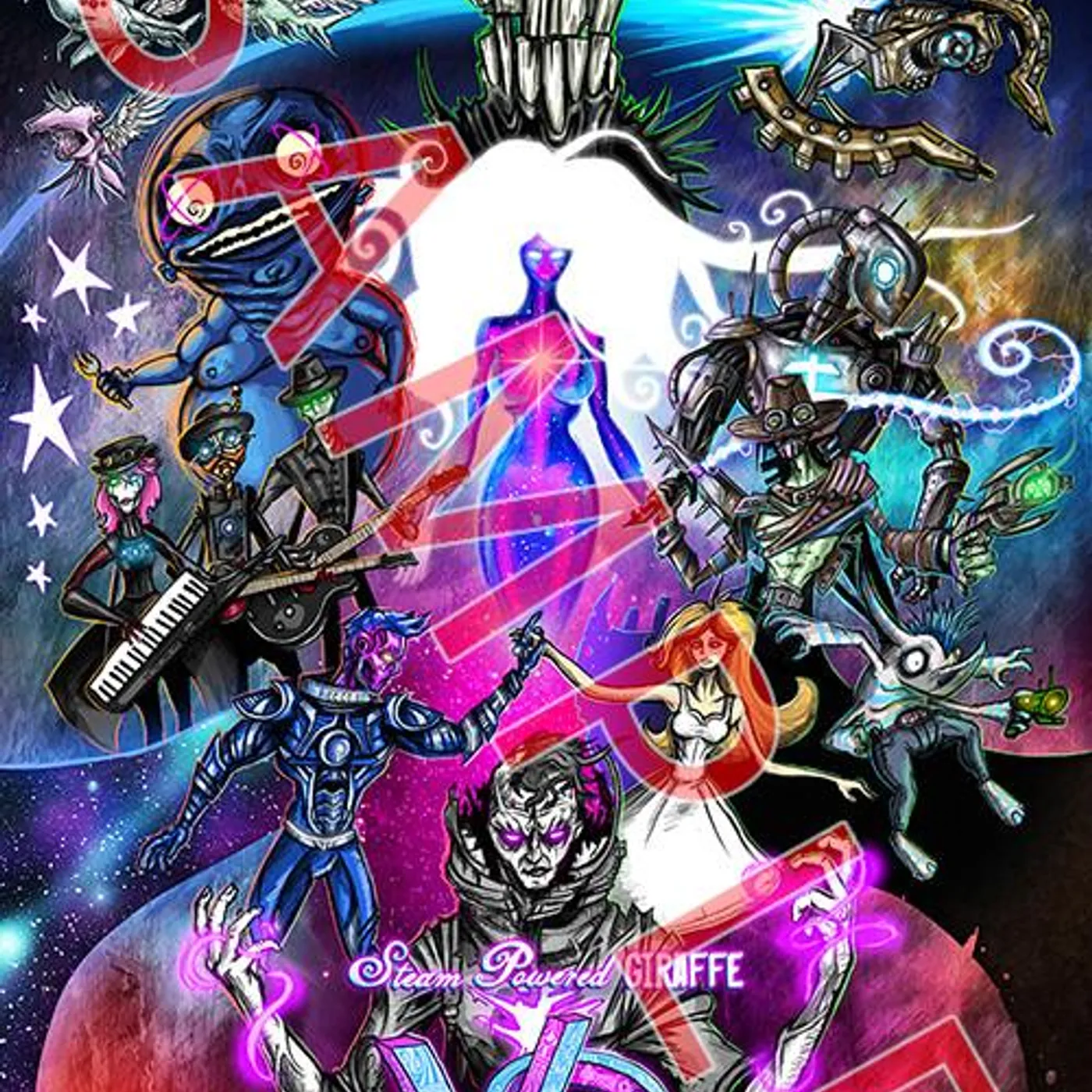 Steam Powered Giraffe Vice Quadrant Poster (12'' x 18'')