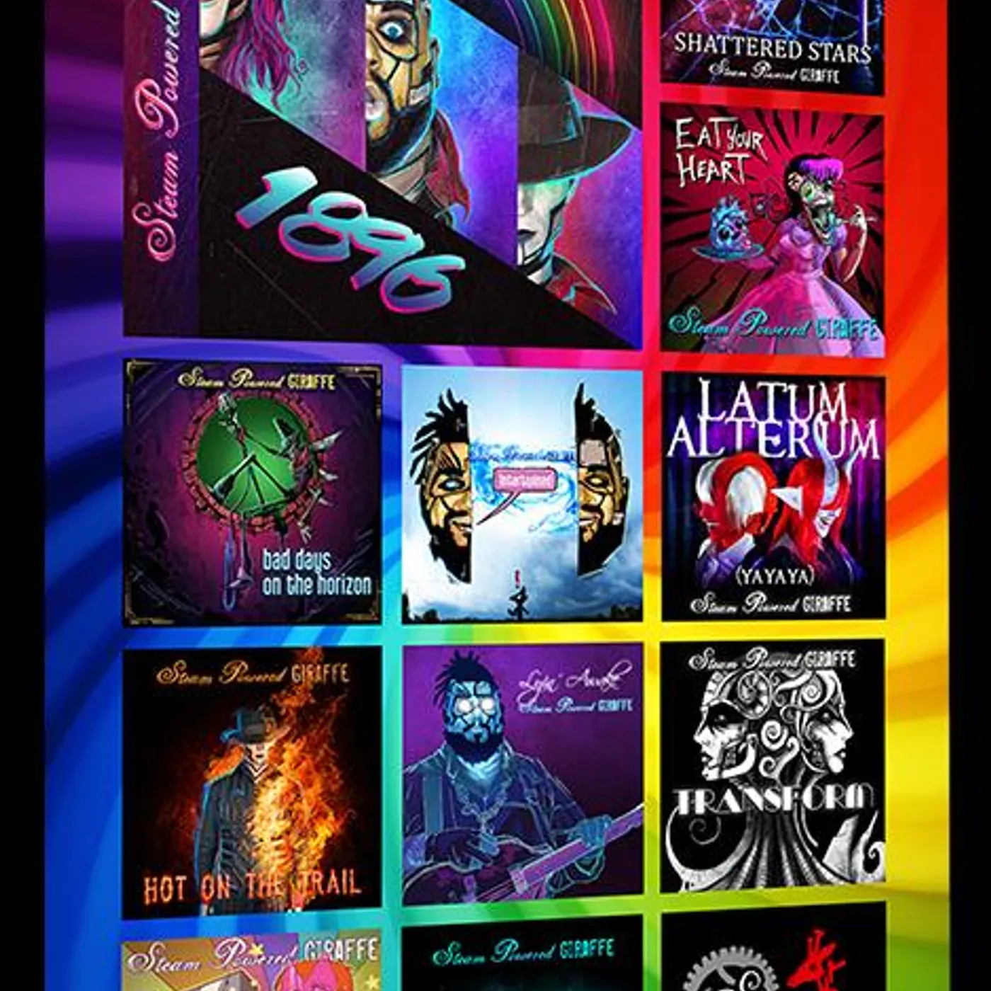 Steam Powered Giraffe 1896 Poster (12'' x 18'')