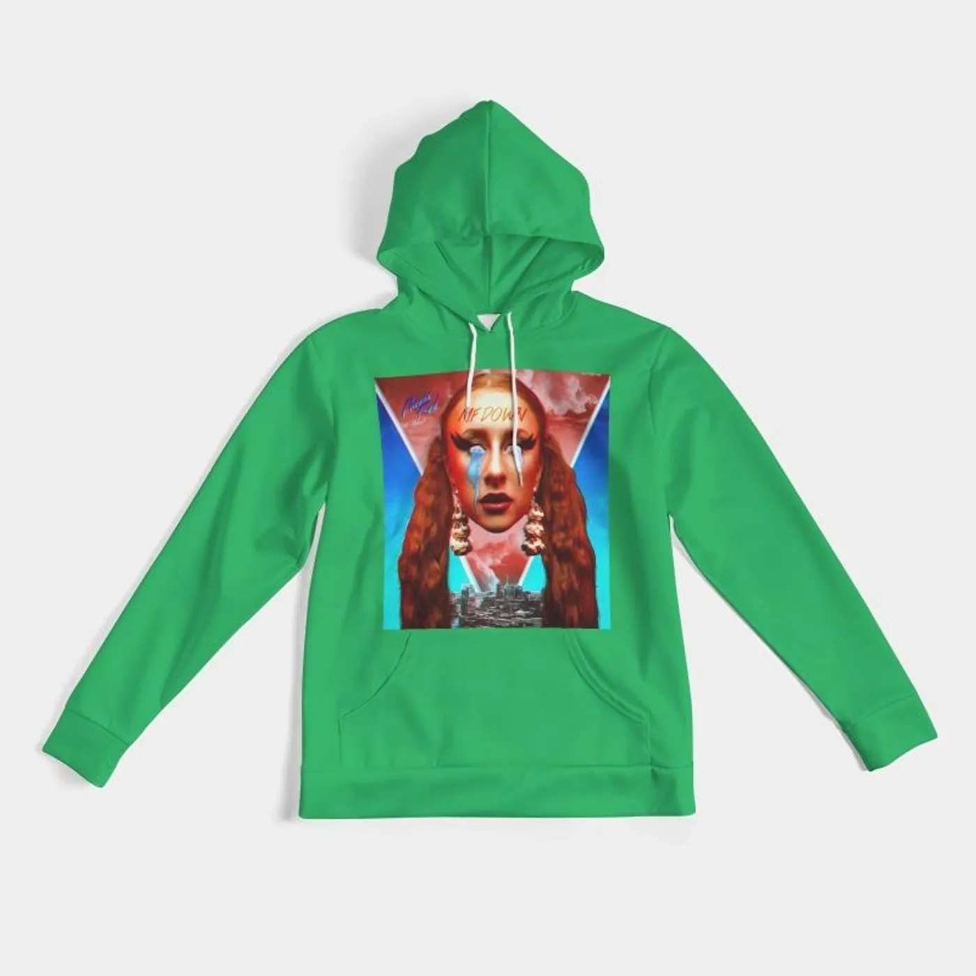Phenix Red MF DOWN - GREEN Men's Hoodie