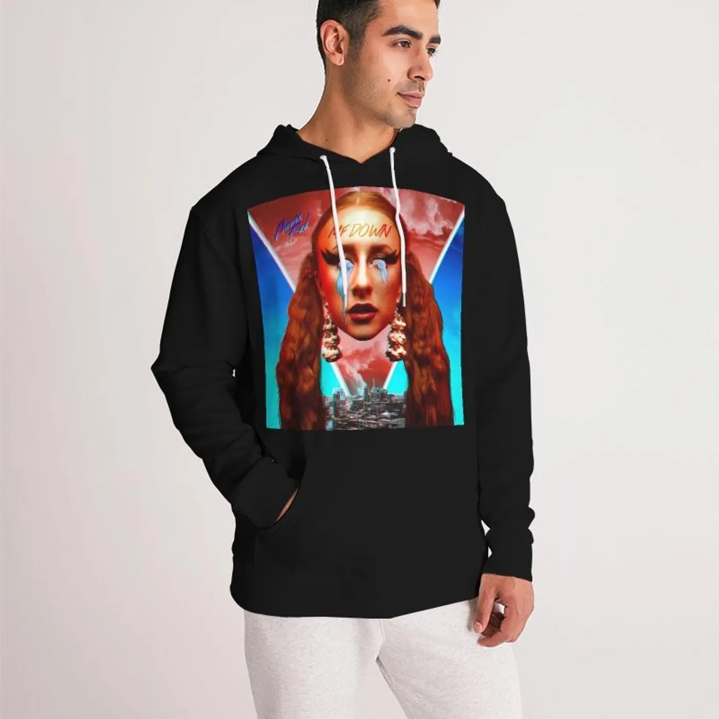 Phenix Red MF DOWN - Men's Hoodie