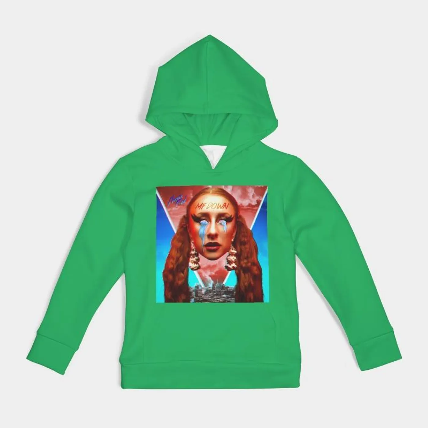Phenix Red MF DOWN - GREEN Kids Hoodie