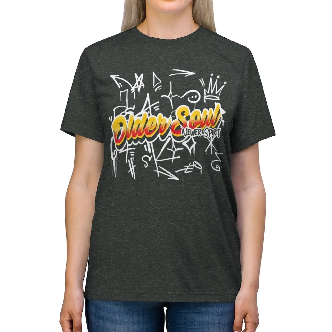 Phenix Red Unisex Triblend "Older Soul, Newer Spirit" Tee