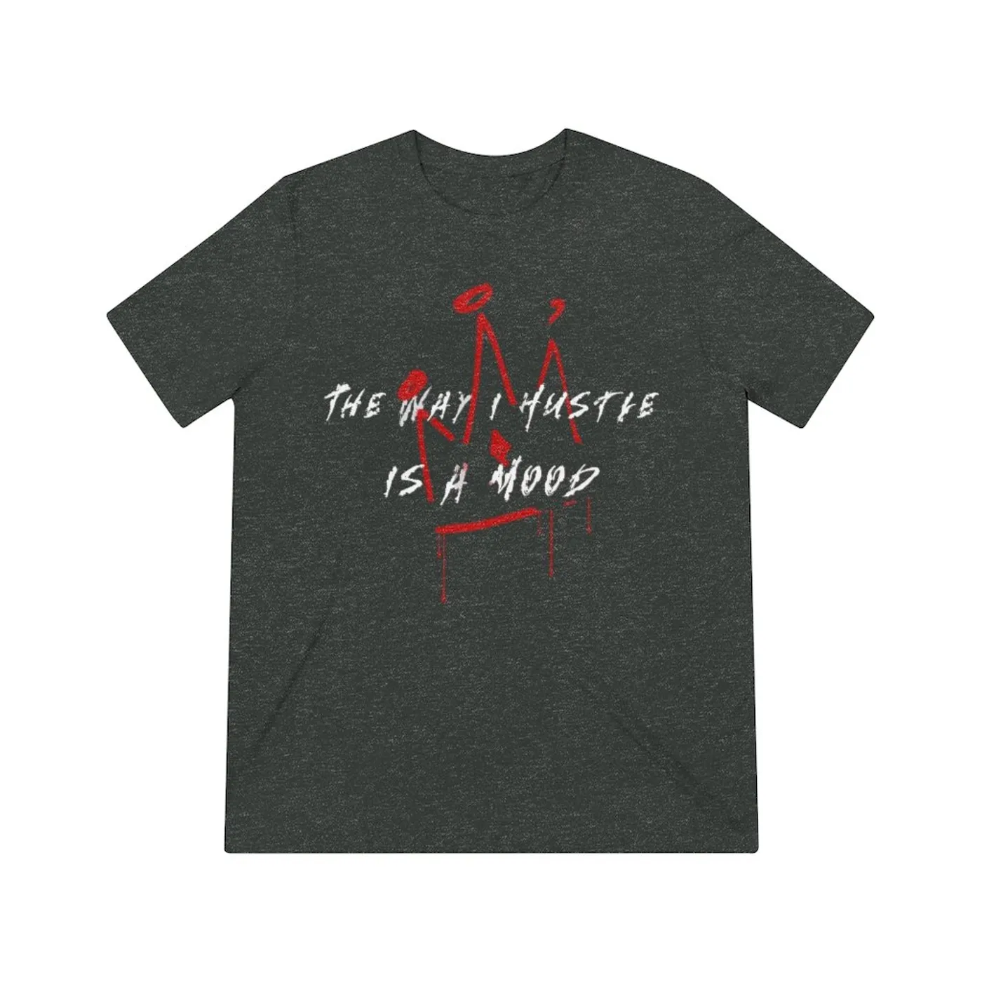 Phenix Red Unisex Triblend "Hustle is a Mood" Tee