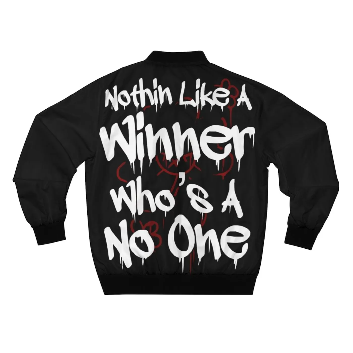 Phenix Red Men's "Nothing Like a Winner" AOP Bomber Jacket