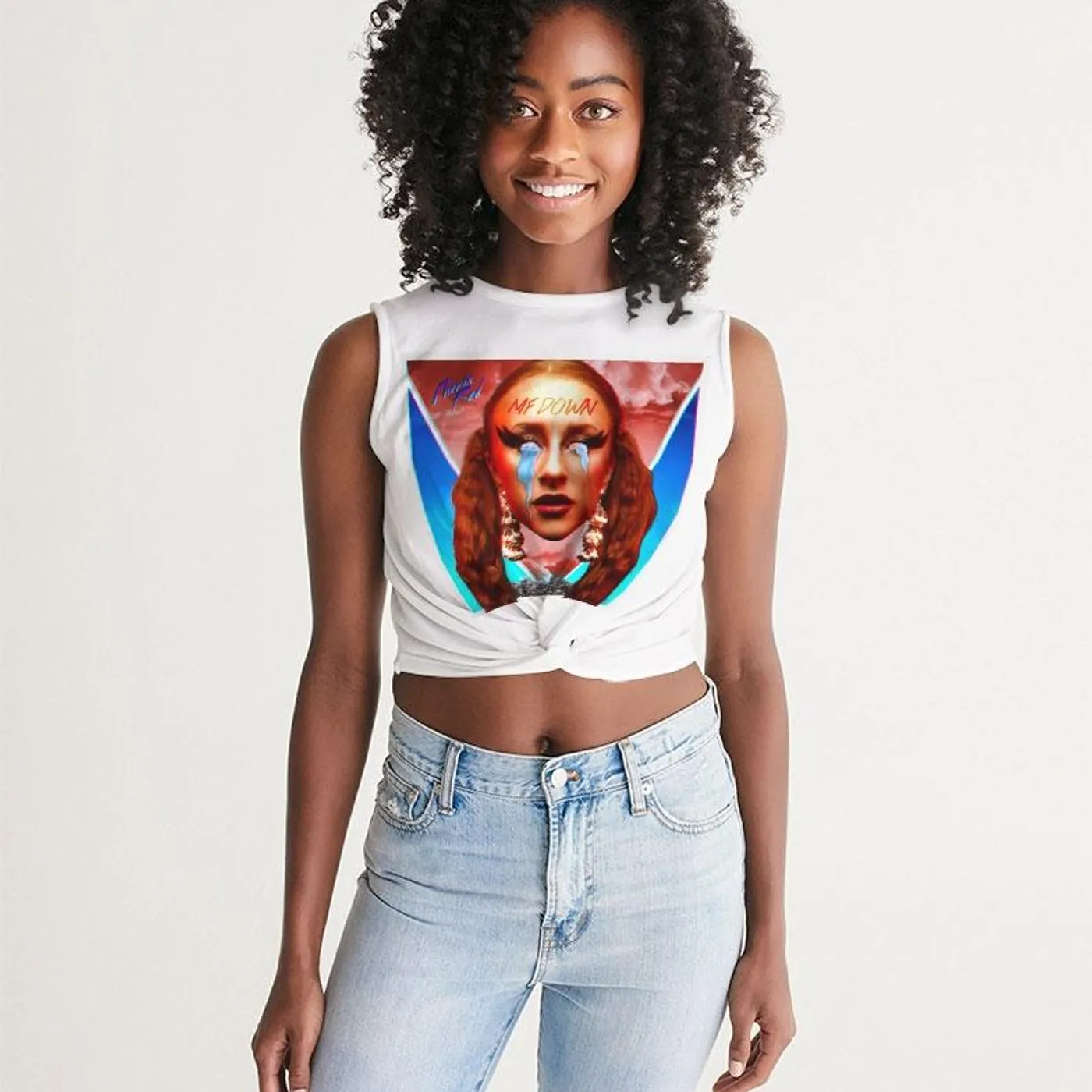 Phenix Red MF DOWN - Women's Twist-Front Tank