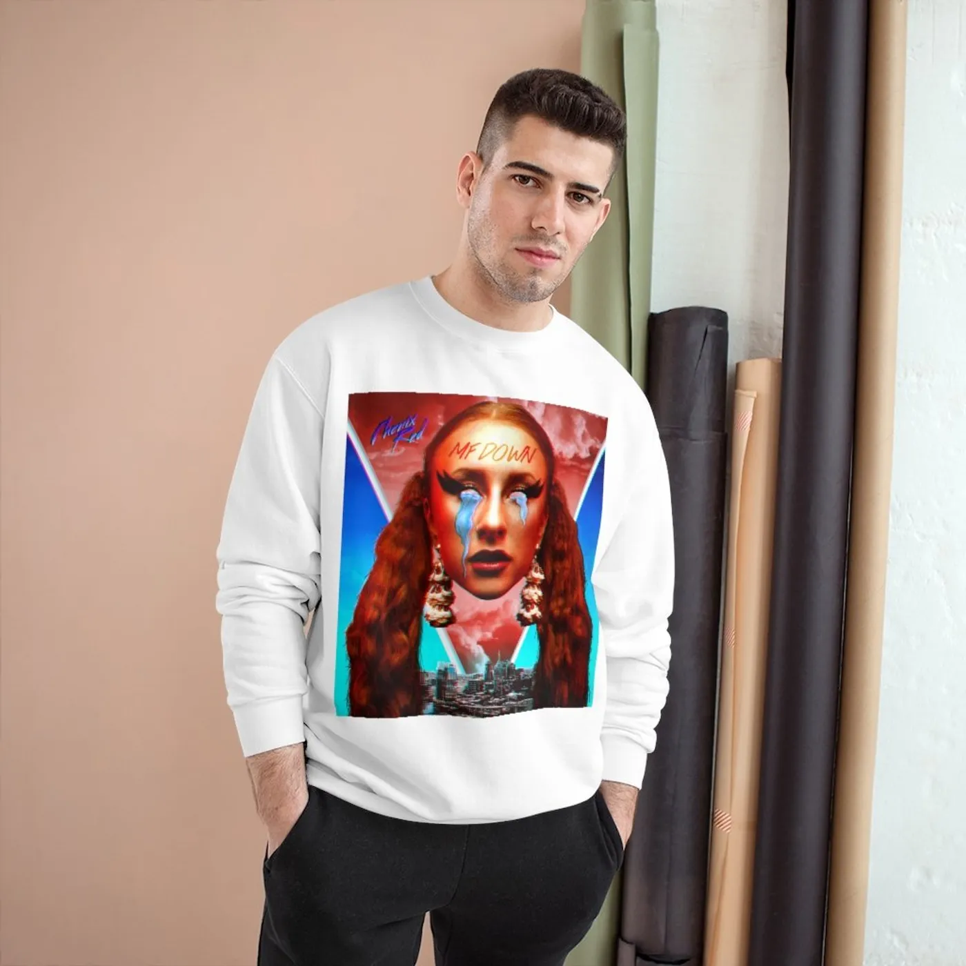 Phenix Red MF Down Champion Sweatshirt