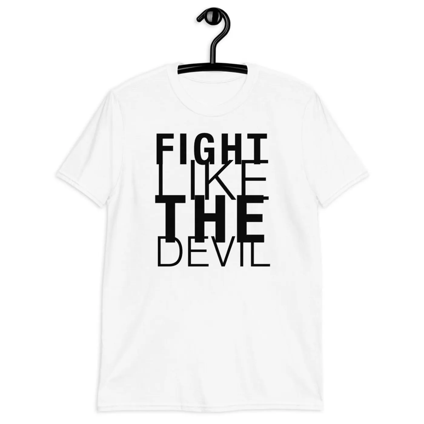 Onlap T-Shirt Fight like the Devil blanc