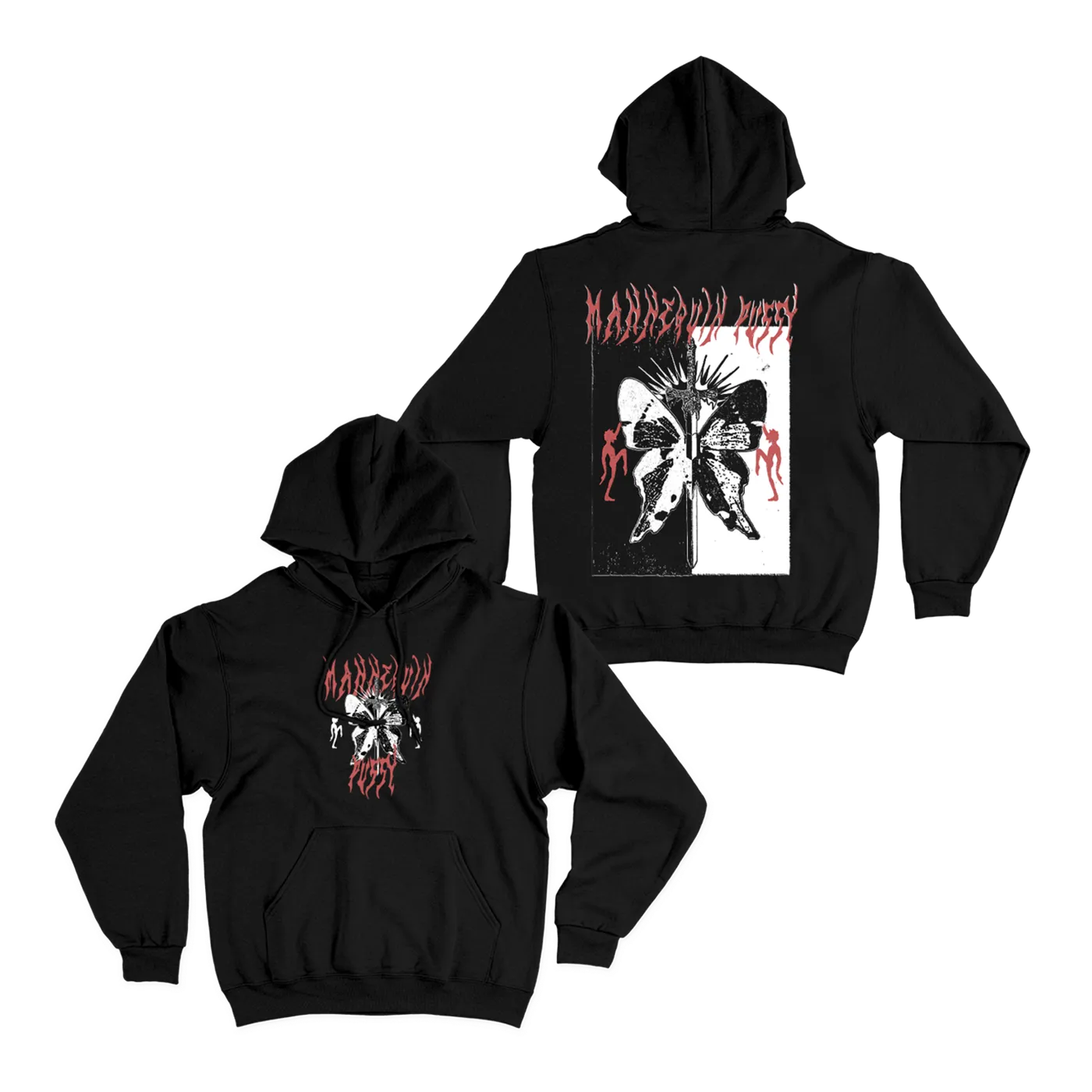 Mannequin Pussy Butterfly Black Hoodie