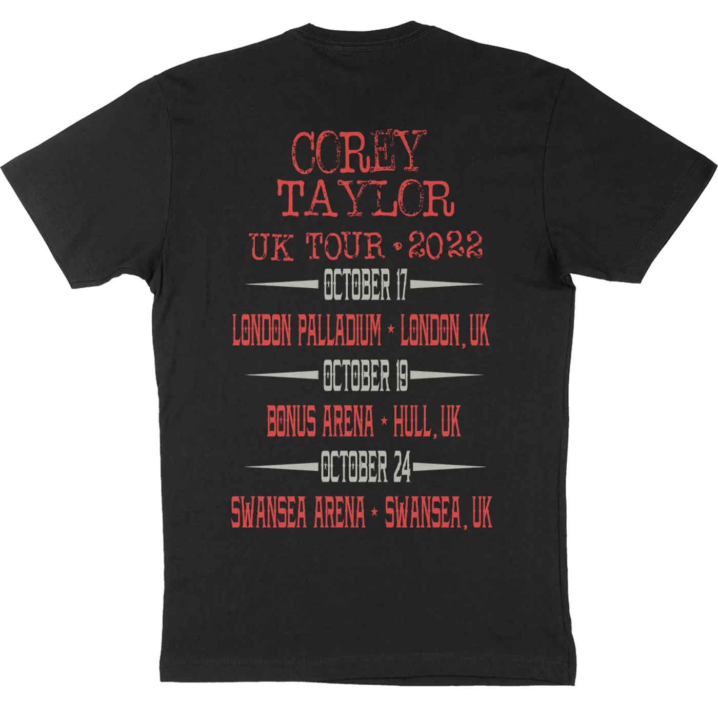 Corey Taylor CMFT "2022 UK Tour" T-Shirt
