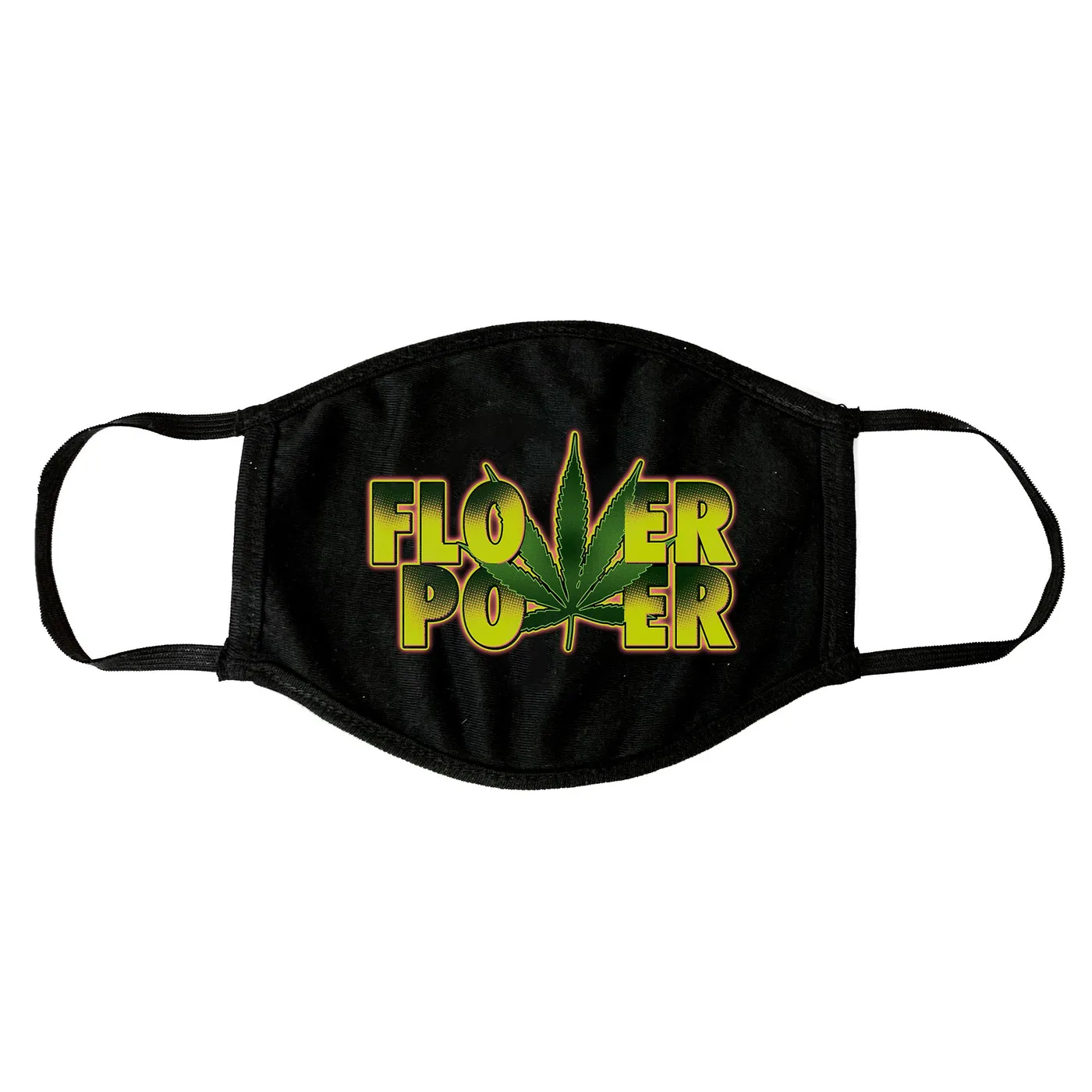 Baby Bash Flower Power "Black" Face Mask