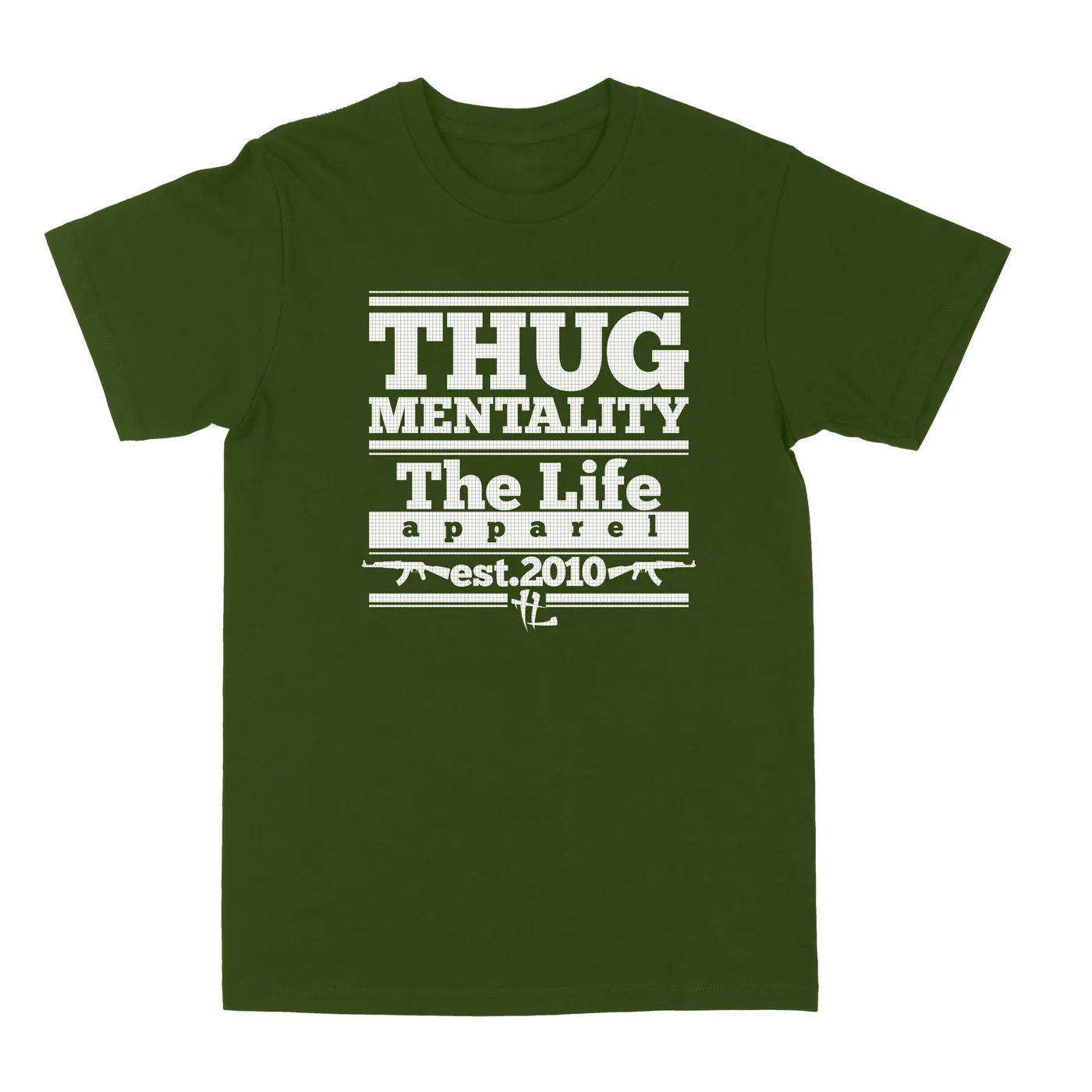 Krayzie Bone TM Grid est2010 "Military Green" Tee