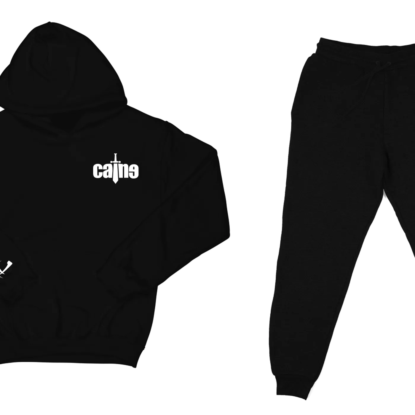 Caine Sword Logo "Black" Sweatsuit Top and Bottom