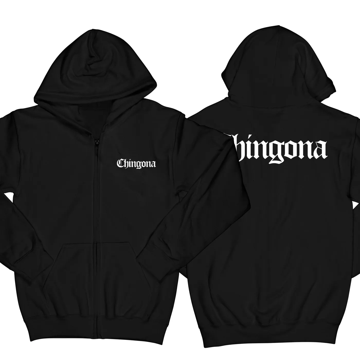George Lopez Chingona "Black" Zip Up Hoodie