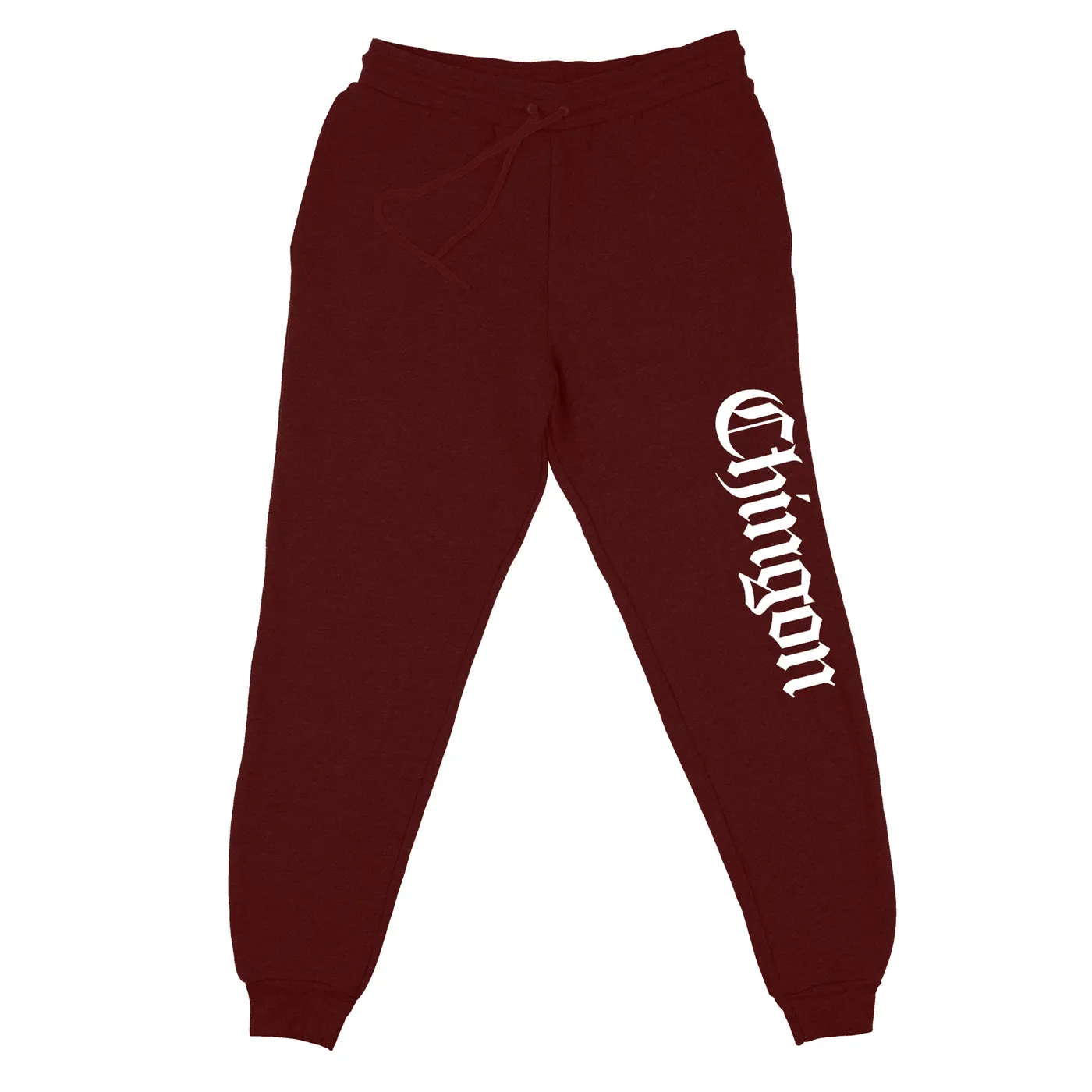 George Lopez Chingon "Side Logo"Burgundy Joggers