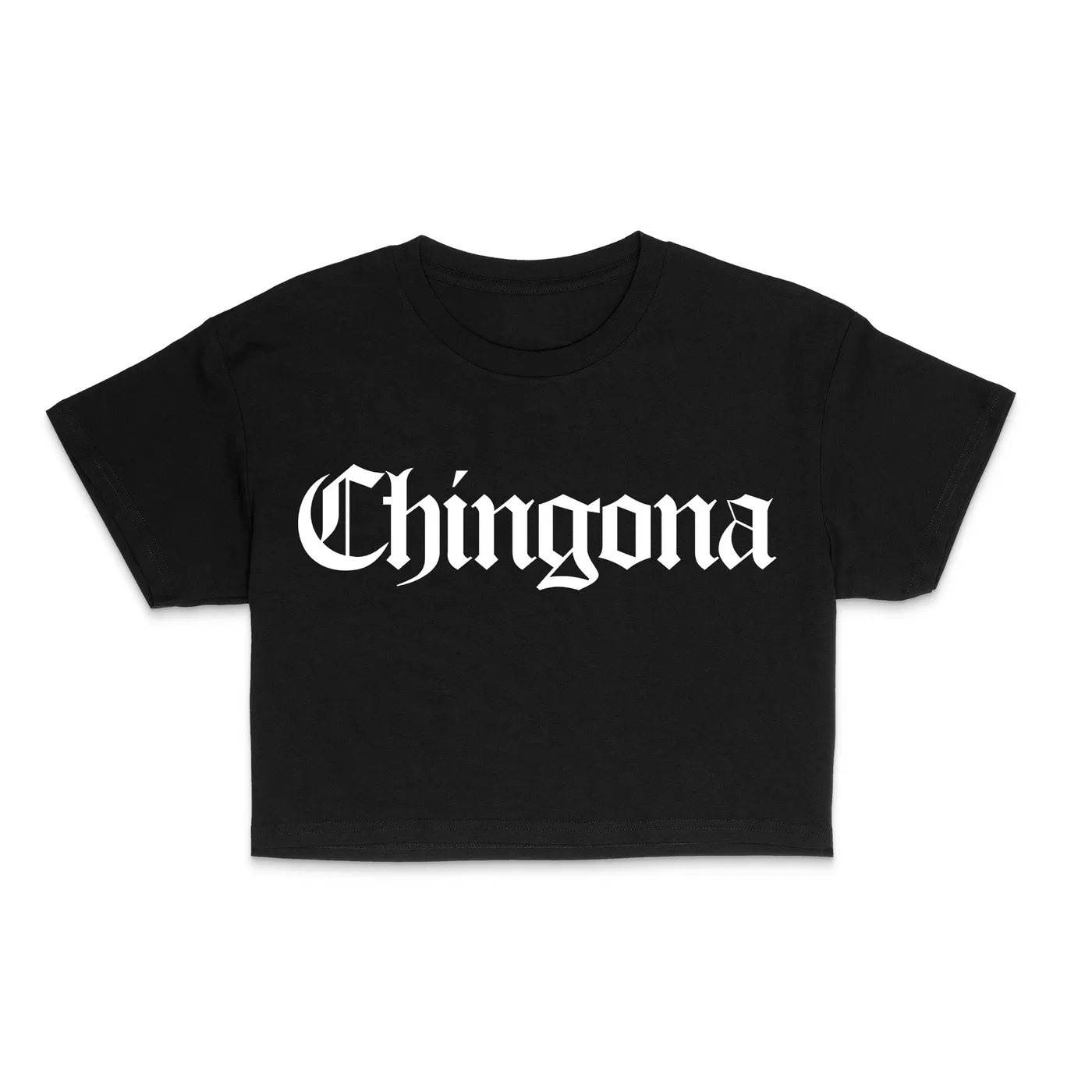 George Lopez Chingona "Black" Cropped Tee