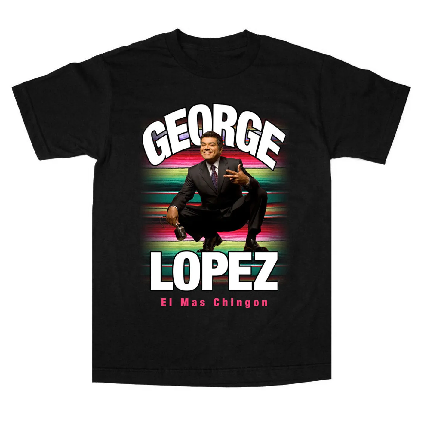 George Lopez Zarape "Black" Tee