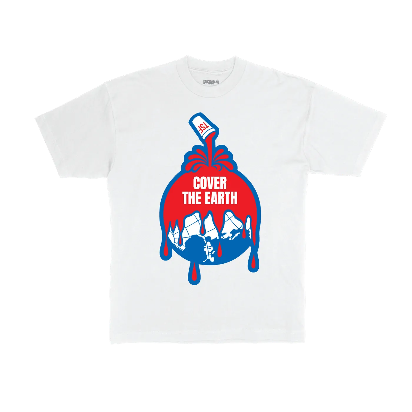 Sauce Walka Cover The Earth Tee (White)