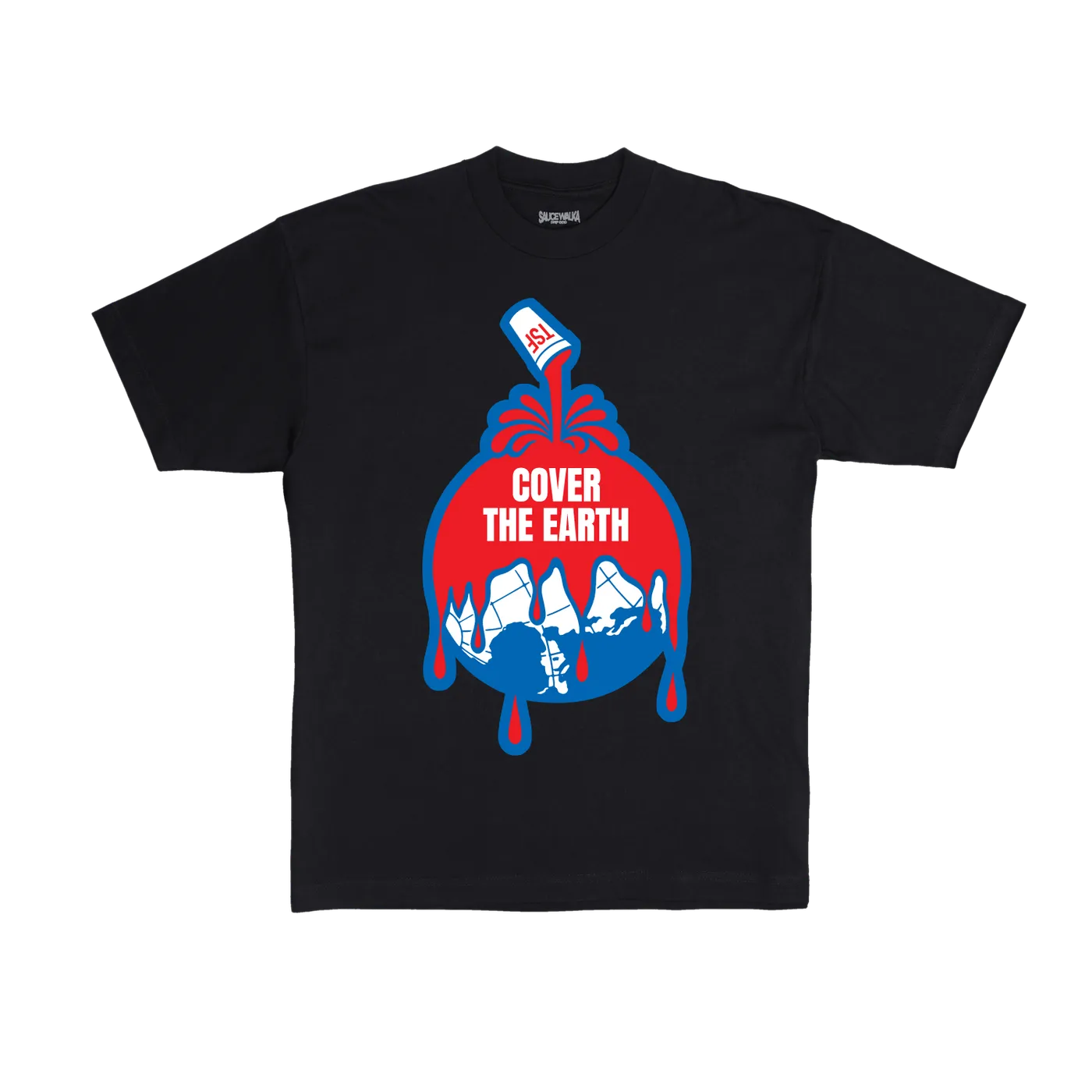 Sauce Walka Cover The Earth Tee (Black)