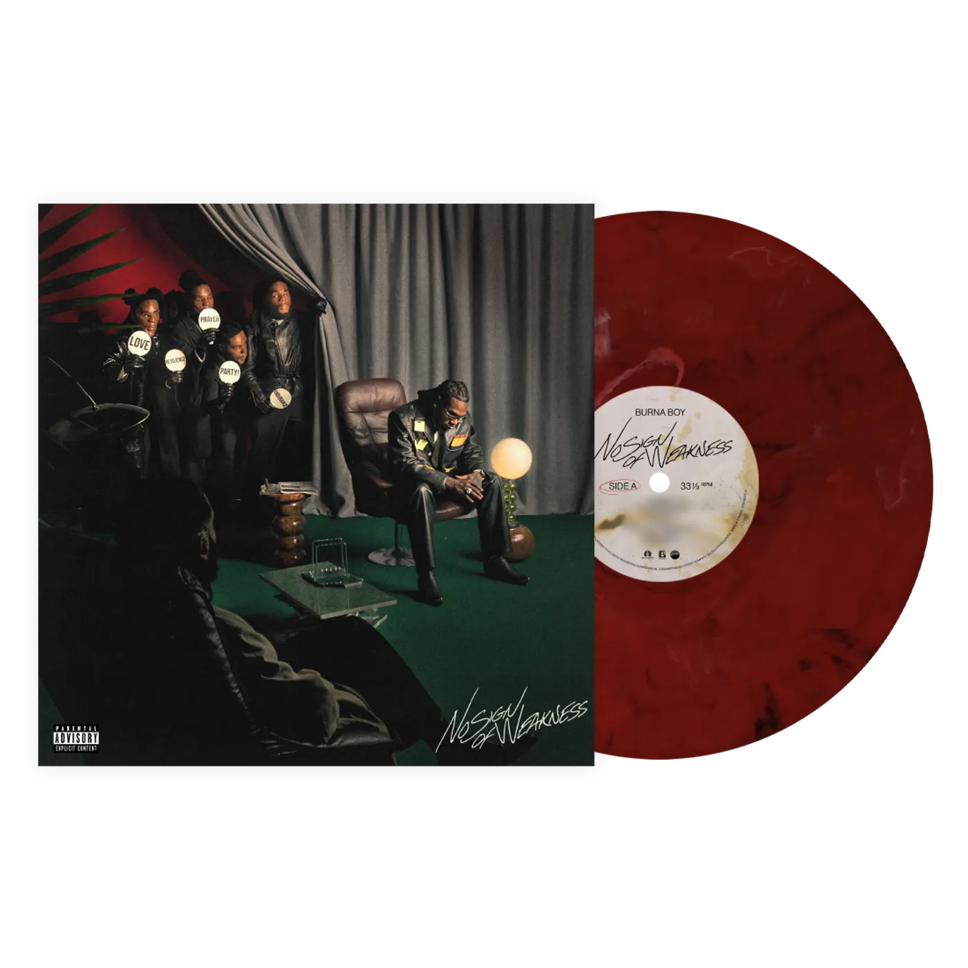 Burna Boy Spotify Fans First No Sign Of Weakness (Eco-Mix Cherry Vinyl)