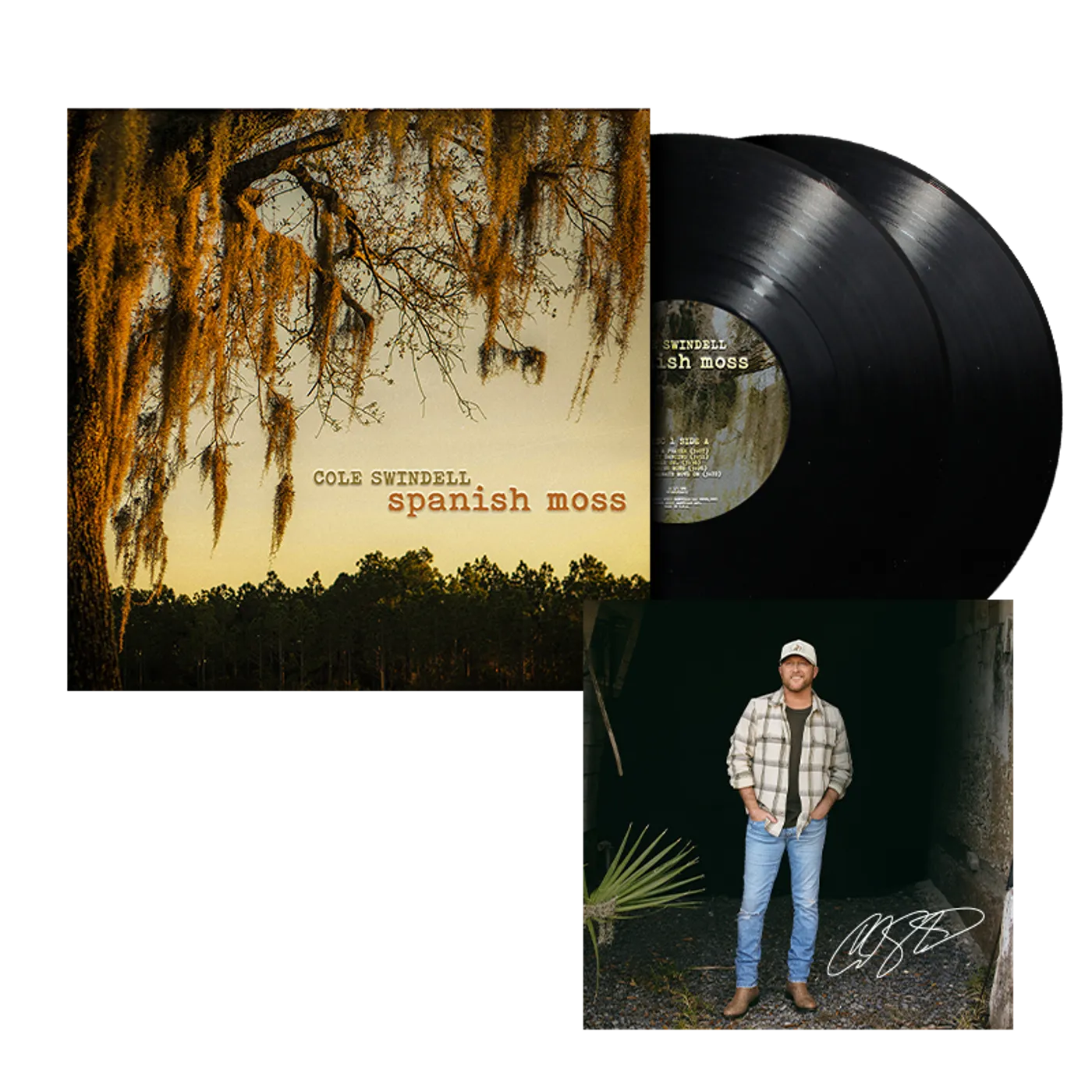 Cole Swindell Spanish Moss Signed Vinyl