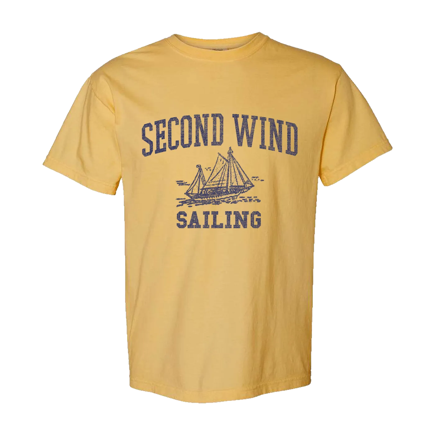 Daniel Seavey Second Wind Sailing Yellow Tee