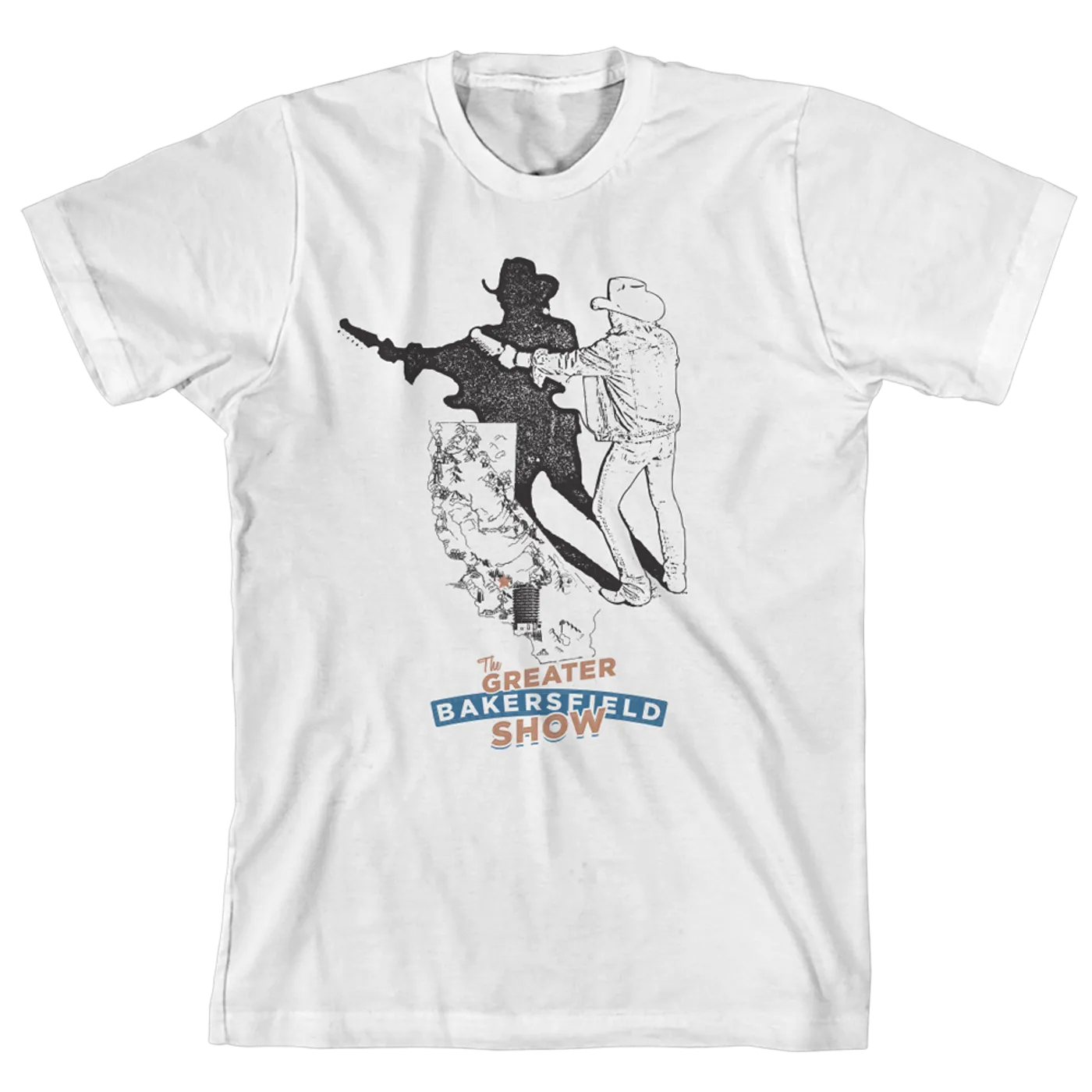Dwight Yoakam Big Shadow T-shirt (White)