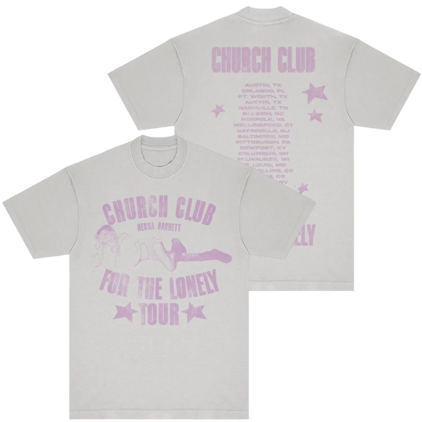 Nessa Barrett Church Club Tour Tee