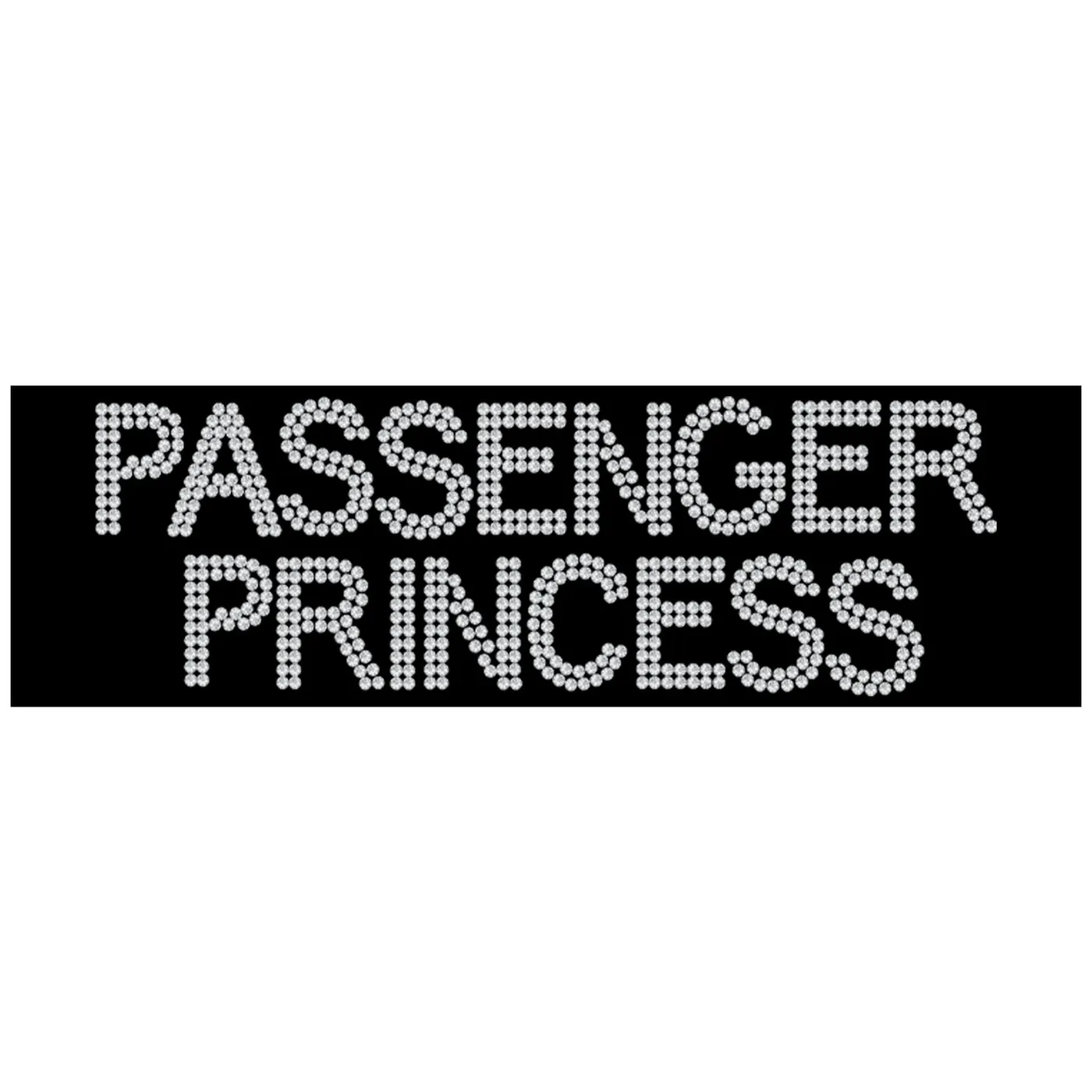 Nessa Barrett Passenger Princess Rhinestone Bumper Sticker