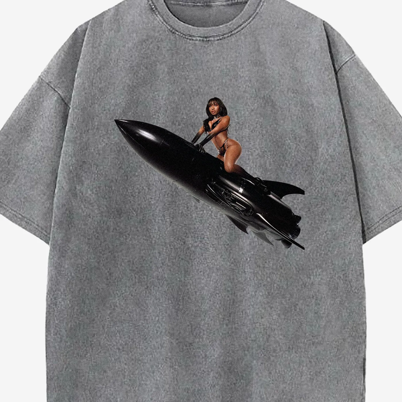 Normani Dopamine Rocket Grey Tee