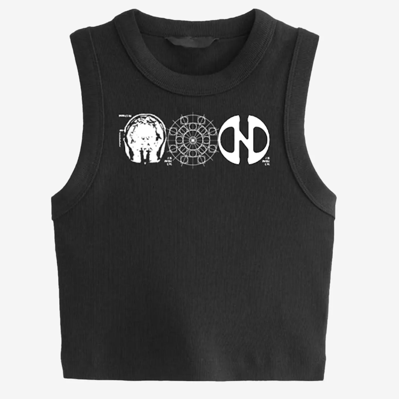 Normani Dopamine Black Crop Muscle Tank