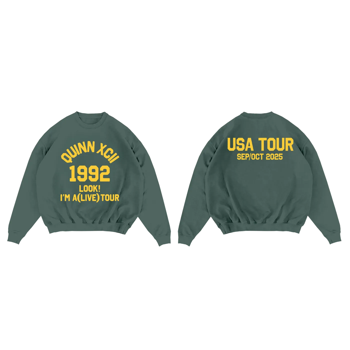 Quinn XCII LOOK! I'm Alive USA Tour Crewneck