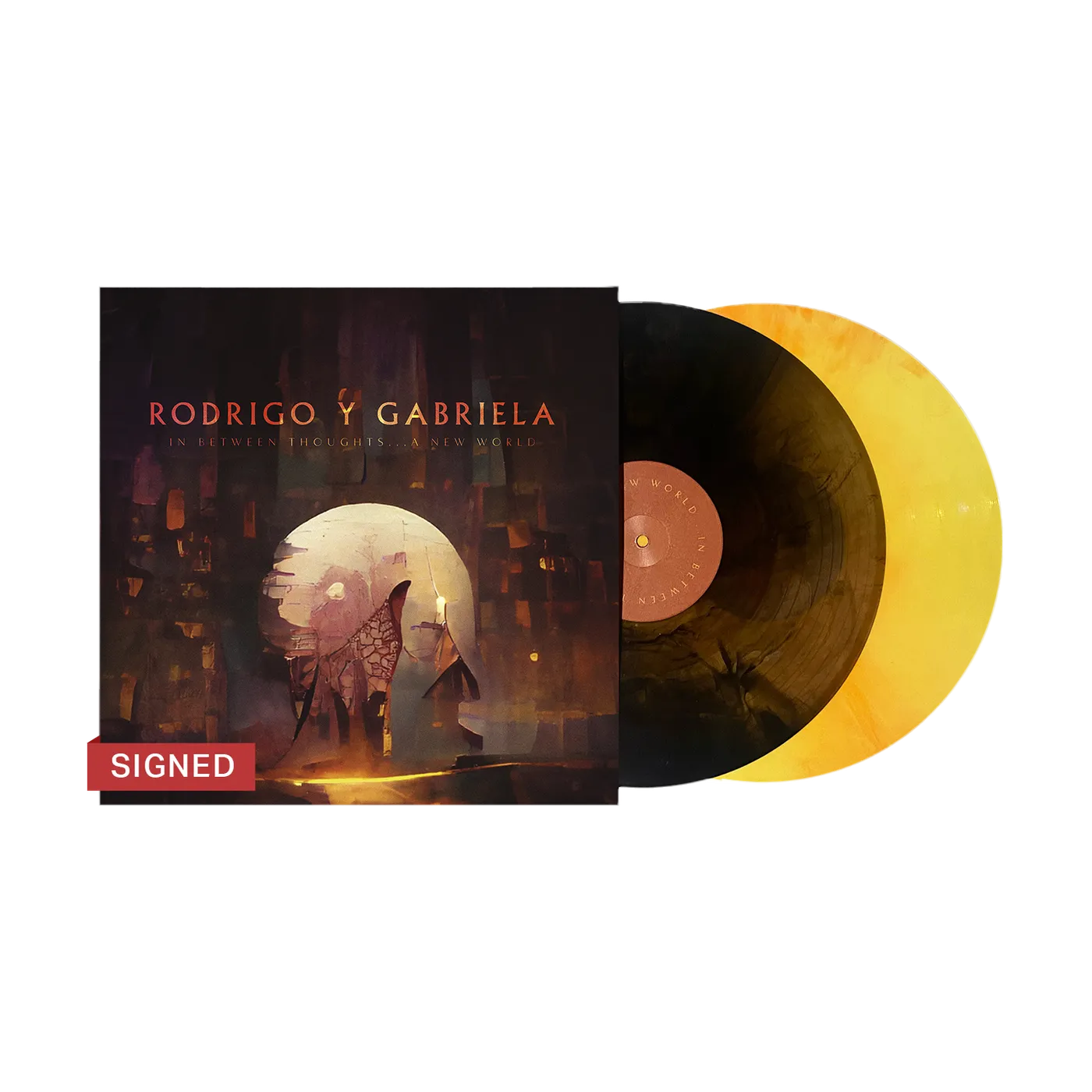 Rodrigo y Gabriela SIGNED - In Between Thoughts...A New World D2C Exclusive Custom Color 2LP (Vinyl)