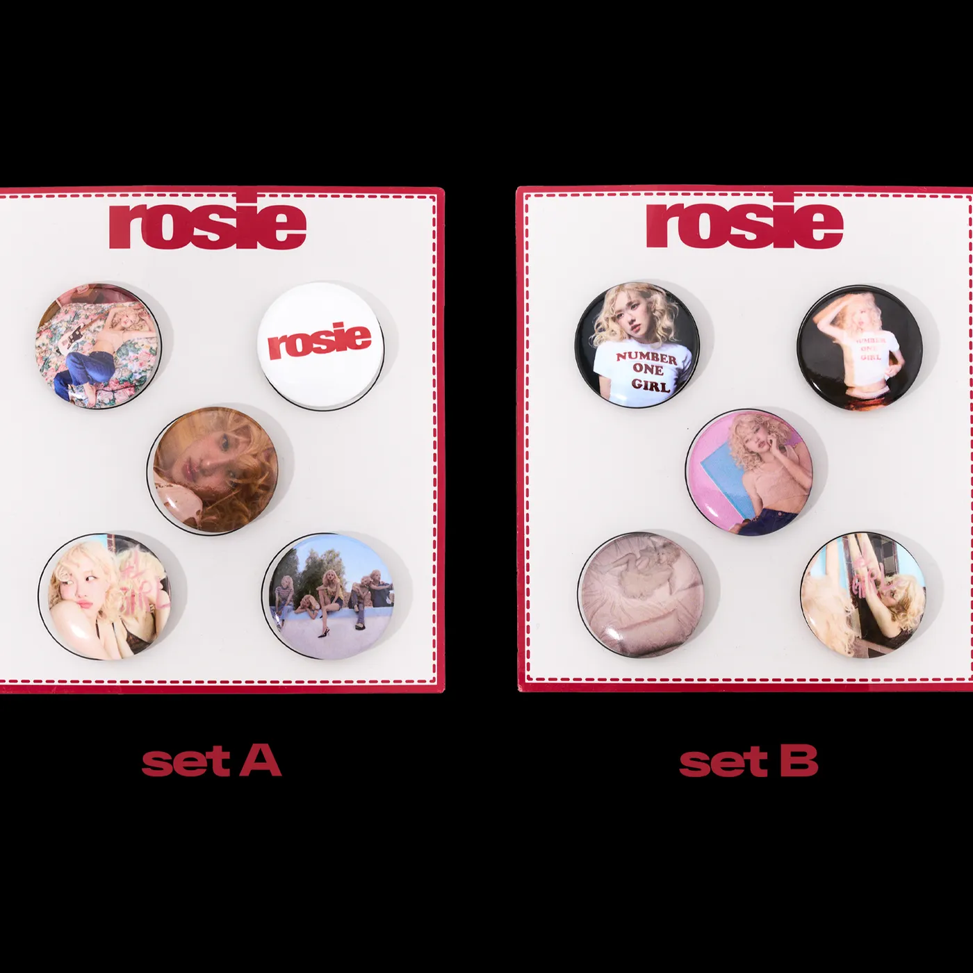 Rosé (BLACKPINK) pin button set