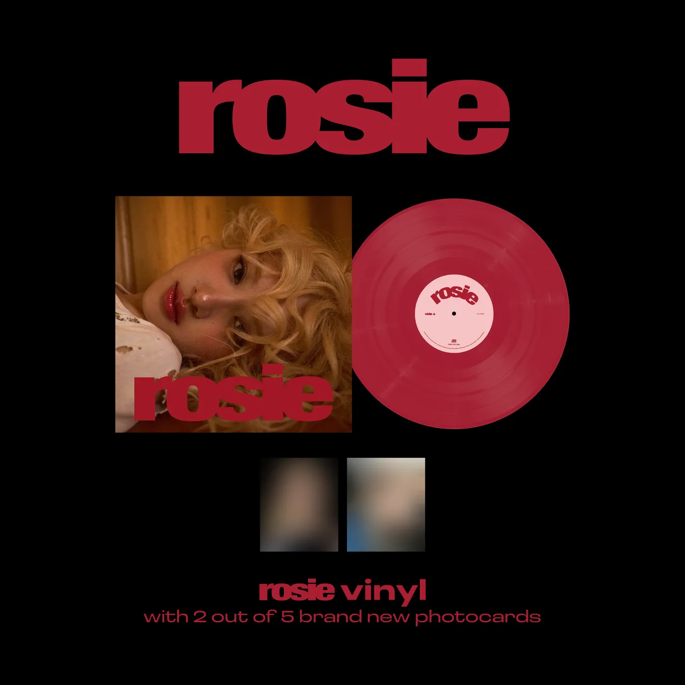 Rosé (BLACKPINK) rosie (red vinyl w/ photocards)