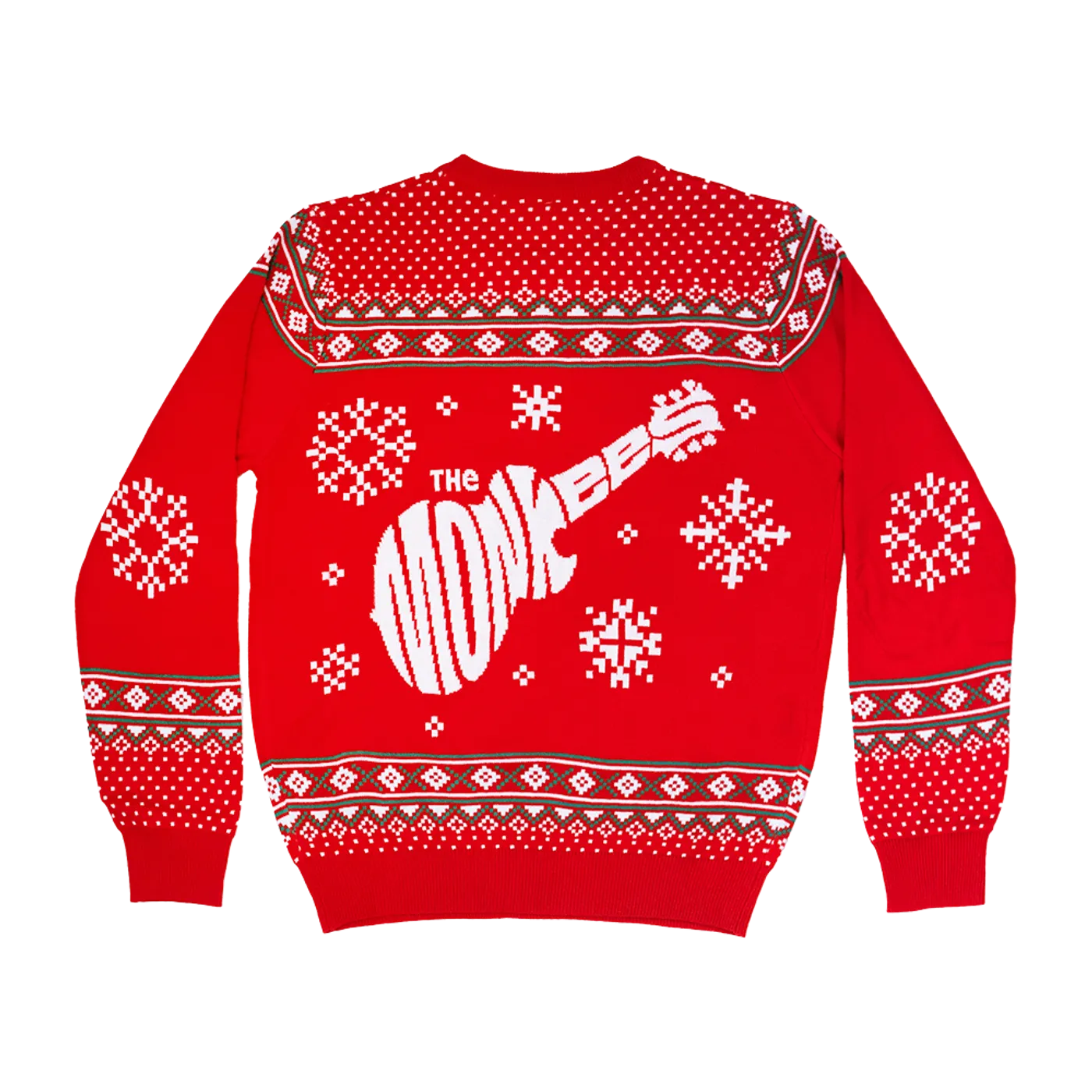 The Monkees Snowflake Guitar Woven Sweater