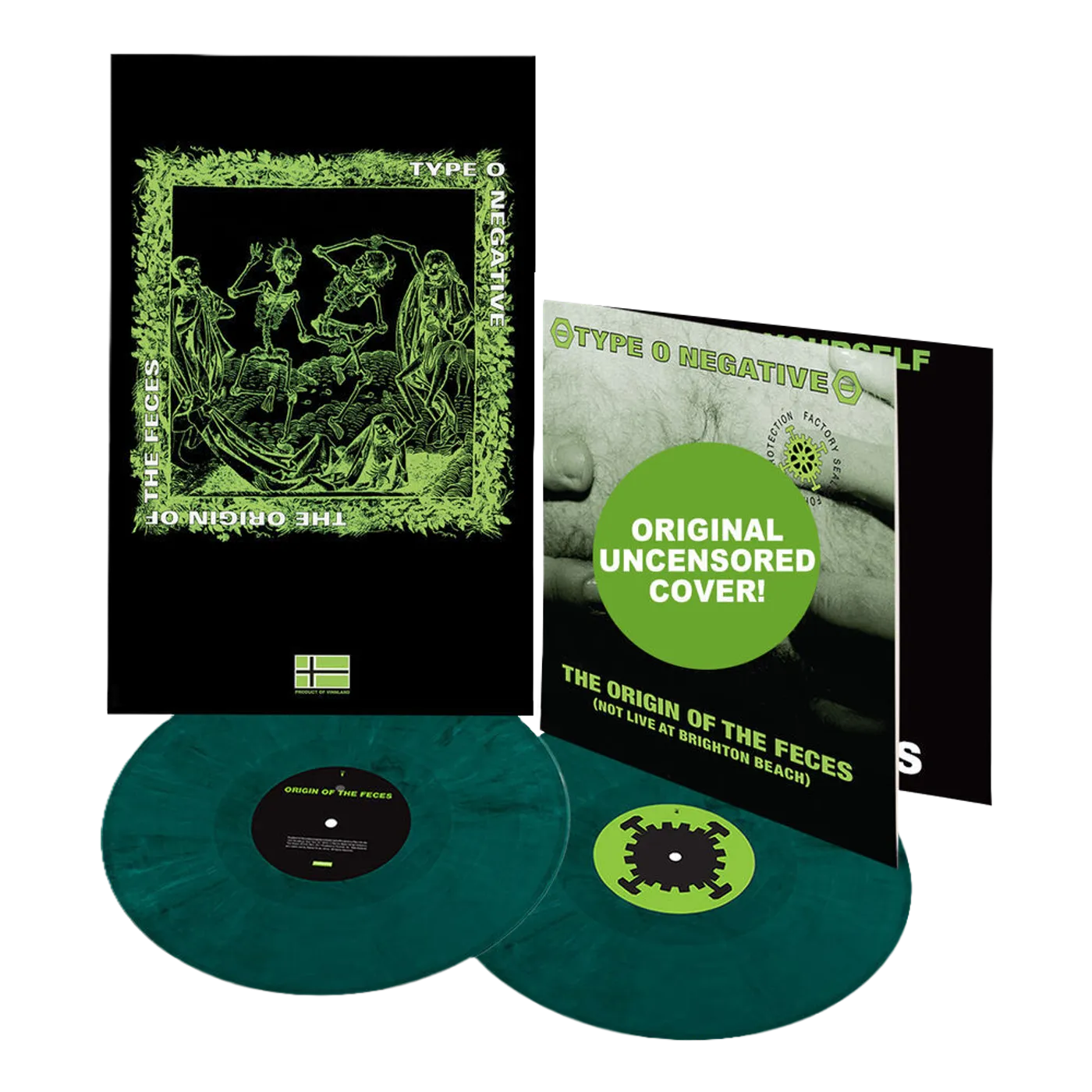 Type O Negative The Origin of the Feces (Not Live At Brighton Beach) 30th Anniversary Edition (D2C Dark Green Edition) (Vinyl)