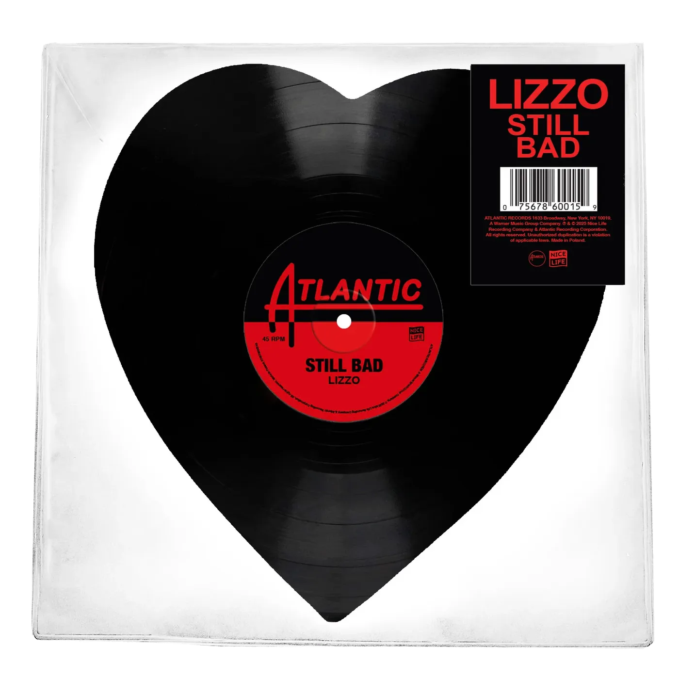 Lizzo Still Bad 10” Heart Shaped Vinyl