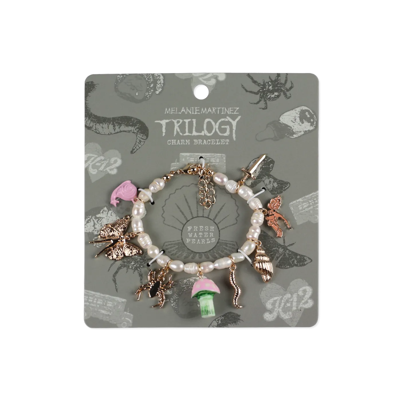 Melanie Martinez Portals Fresh Water Pearl Charm Bracelet