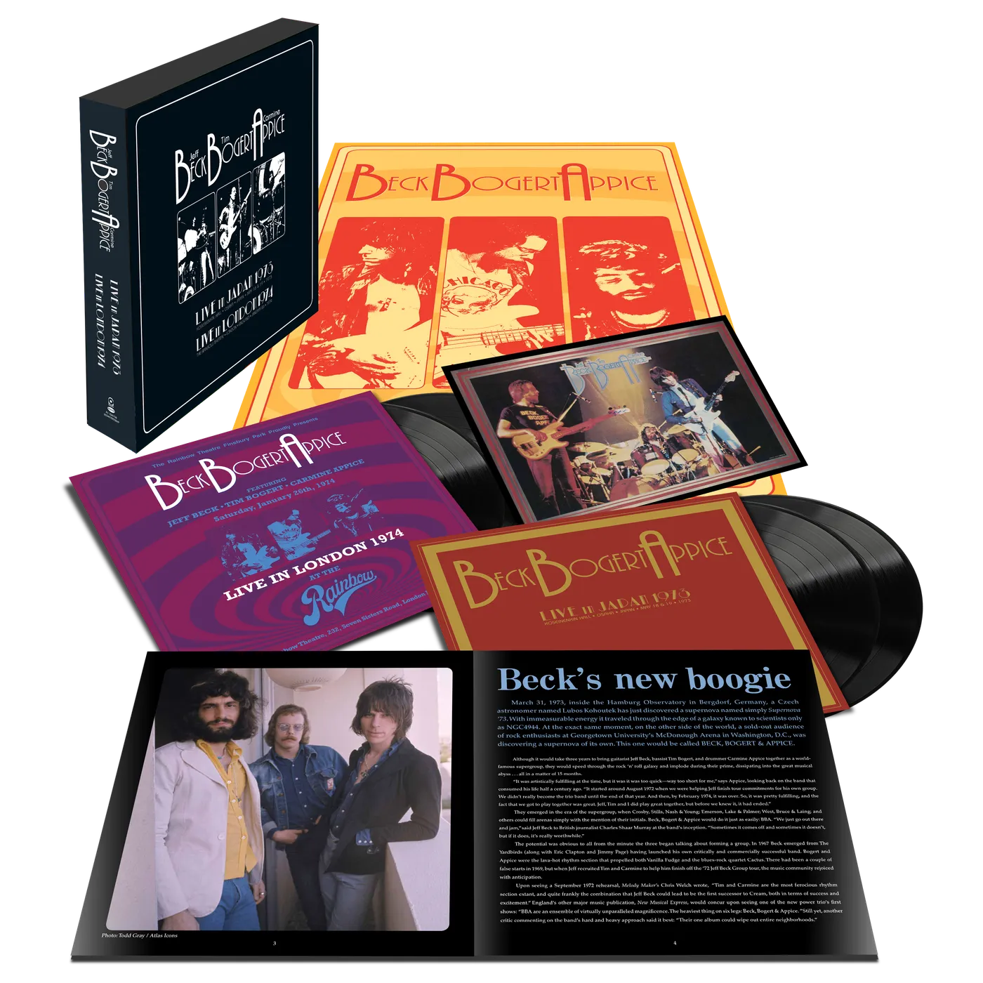 Beck, Bogert, Appice Live 1973 & 1974 (Deluxe) (4LP, Black Vinyl)