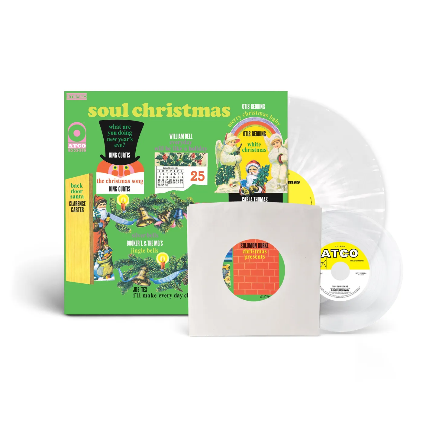 Various Artists Soul Christmas (Clear Splatter Vinyl) + Bonus 7"
