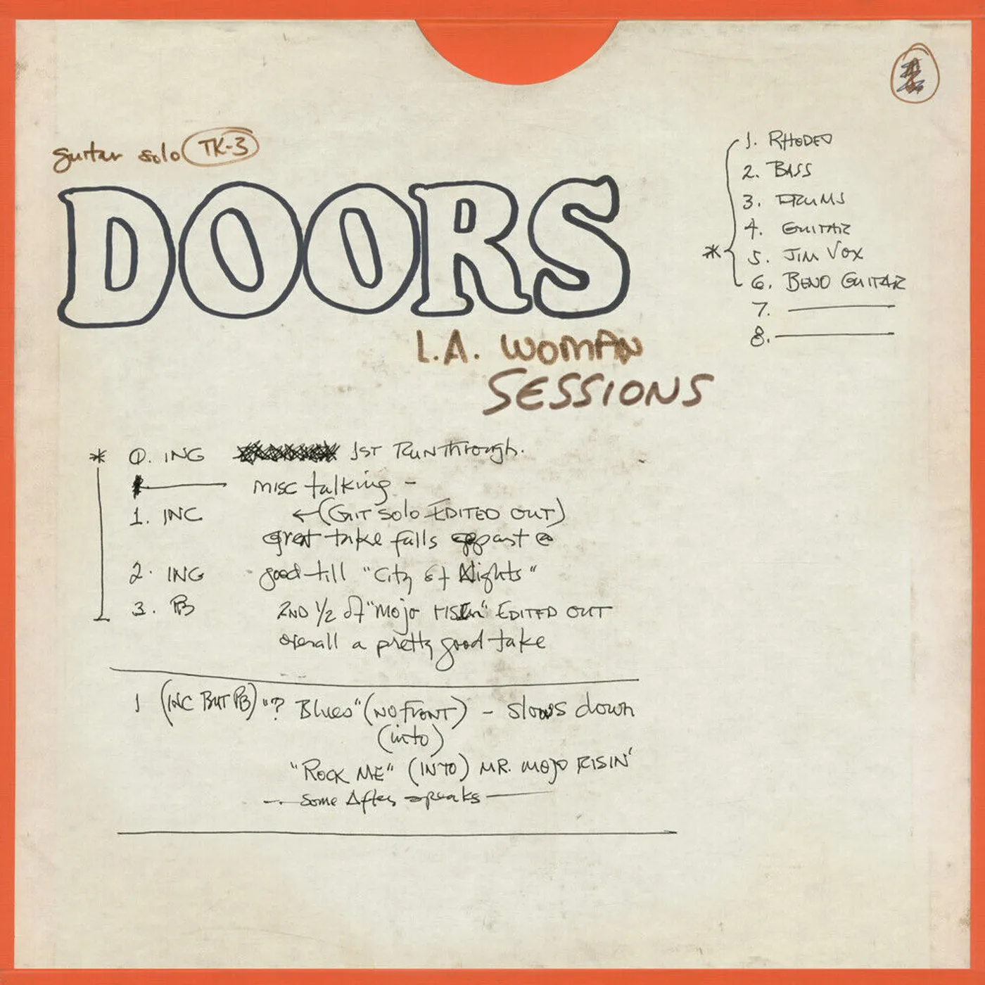 The Doors L.A. Woman Sessions (4LP) (Vinyl)