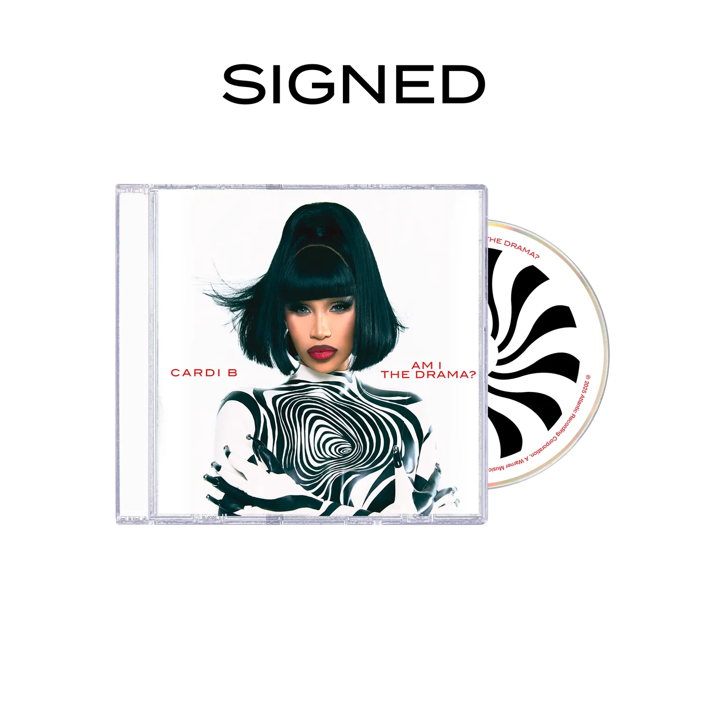 Cardi B AM I THE DRAMA? Magnet (Alternate Cover #4 Signed CD)