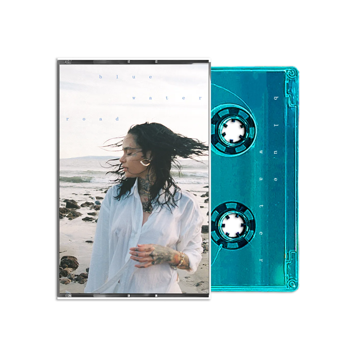 Kehlani blue water road clear turquoise cassette