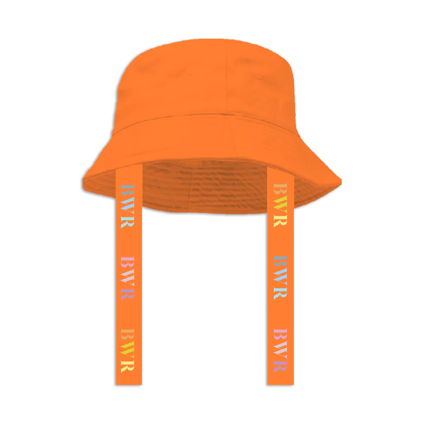 Kehlani bwr orange drawstring bucket hat