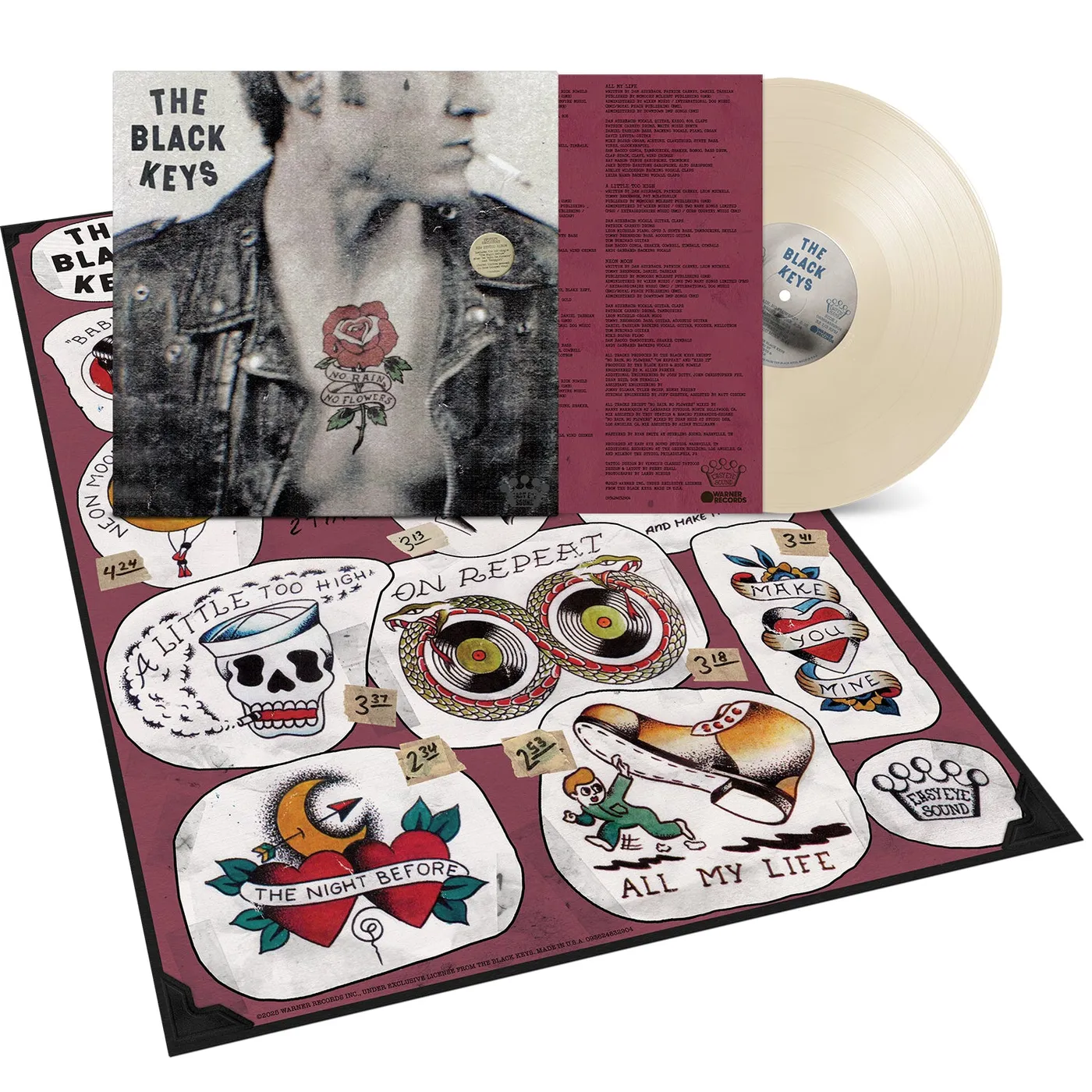 The Black Keys No Rain, No Flowers Bone Vinyl LP