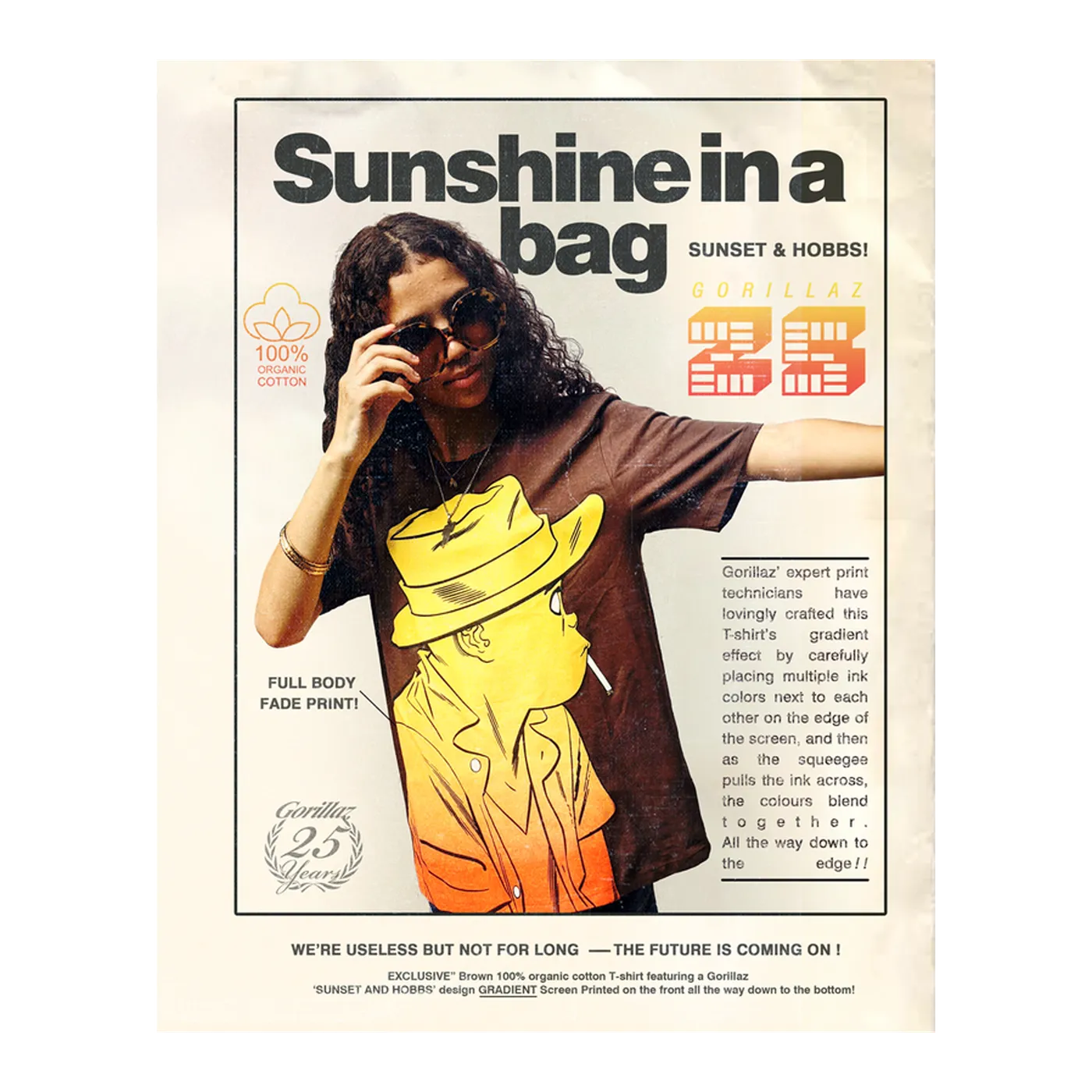 Gorillaz Sunset & Hobbs T-Shirt